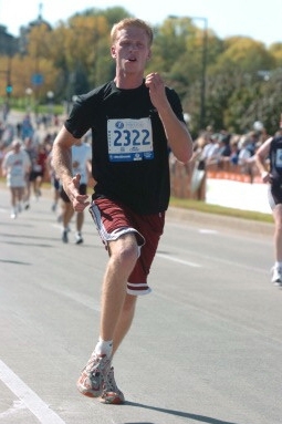 John at finish line